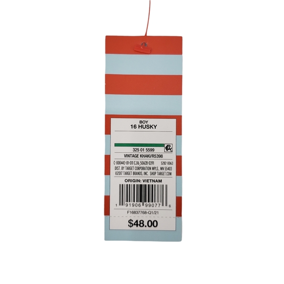 NWT Cat & Jack Boys School Uniform Pants Size 16 Husky Four Pack Blue And Khaki - Picture 9 of 11